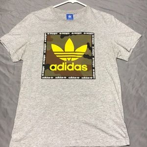 Adidas Camo Block Border Tee Shirt Camouflage